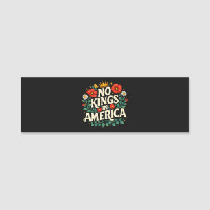 No Kings America Name Tag