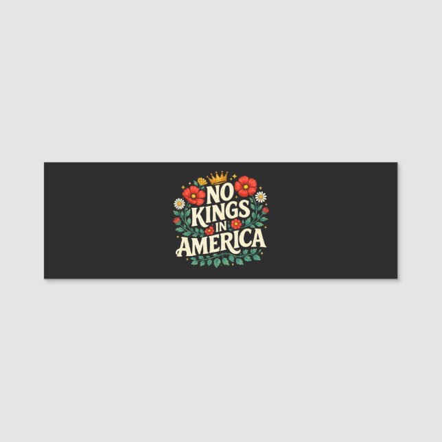 No Kings America Name Tag (Front)