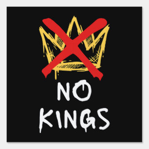 No Kings America Protest Democracy Anti-Trump I Sign