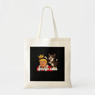 No Kings Anti Cats Funny Classic Style Tote Bag