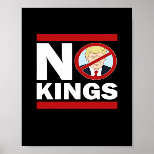 No Kings Anti Classic Minimal Clean Poster