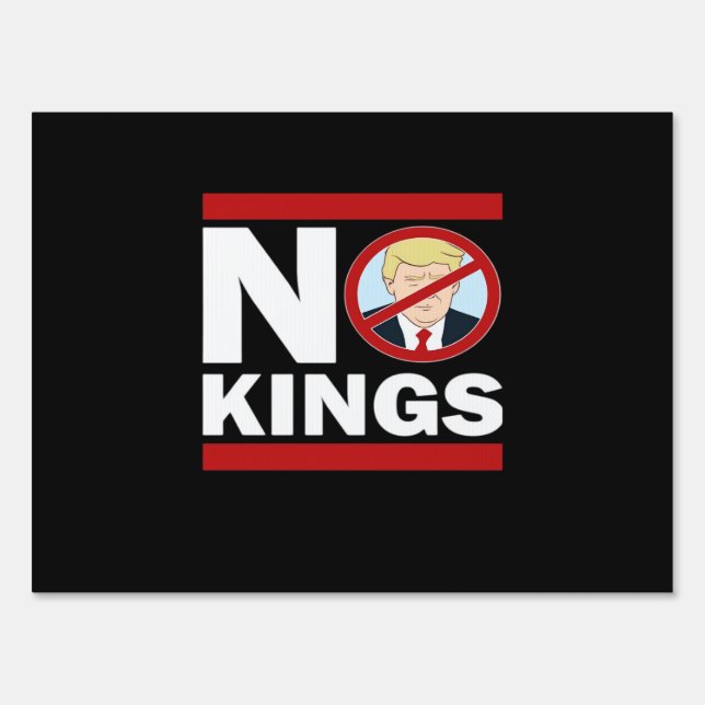 No Kings Anti Classic Minimal Clean Sign (Front)