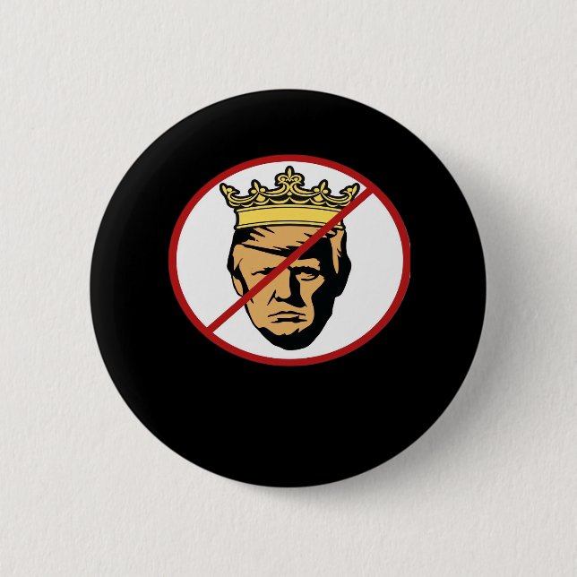 No Kings Anti Creative Classic Design Button (Front)