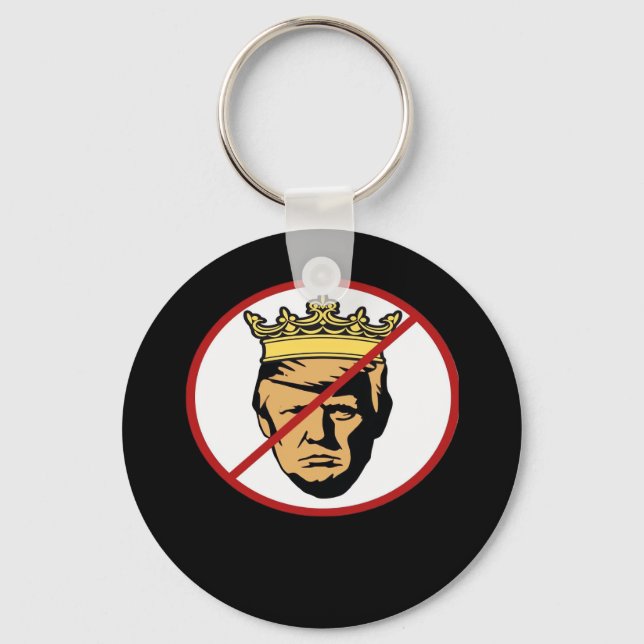 No Kings Anti Creative Classic Design Keychain (Front)