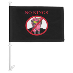 No Kings Anti Creative Graphic Style Car Flag