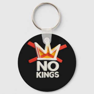 No Kings Anti Minimal Clean Design Keychain