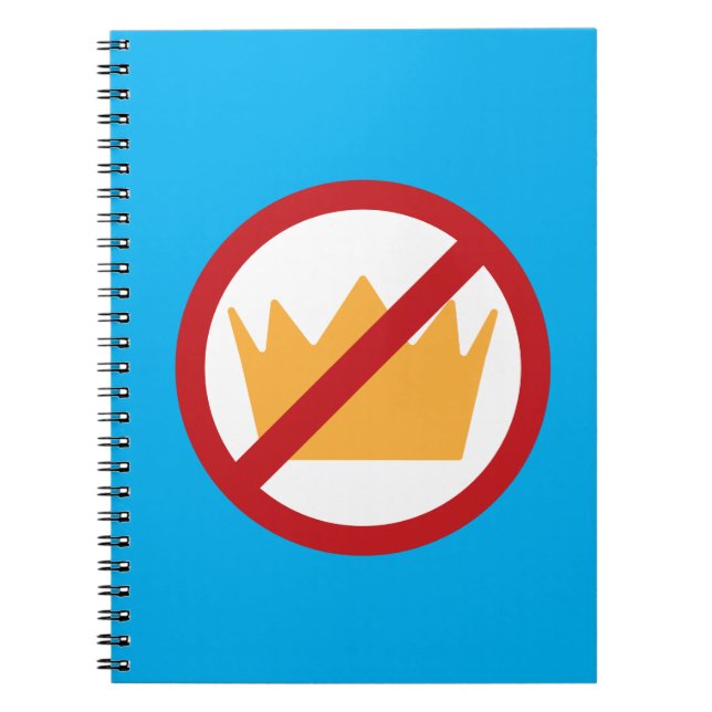 NO KINGS! Anti-Trump Blue Notebook (Front)
