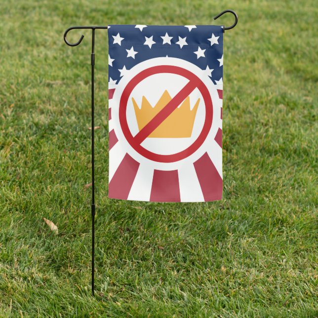 NO KINGS! Anti-Trump Flag (In SItu)