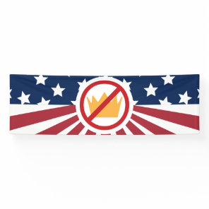 NO KINGS! Anti-Trump Flag Banner