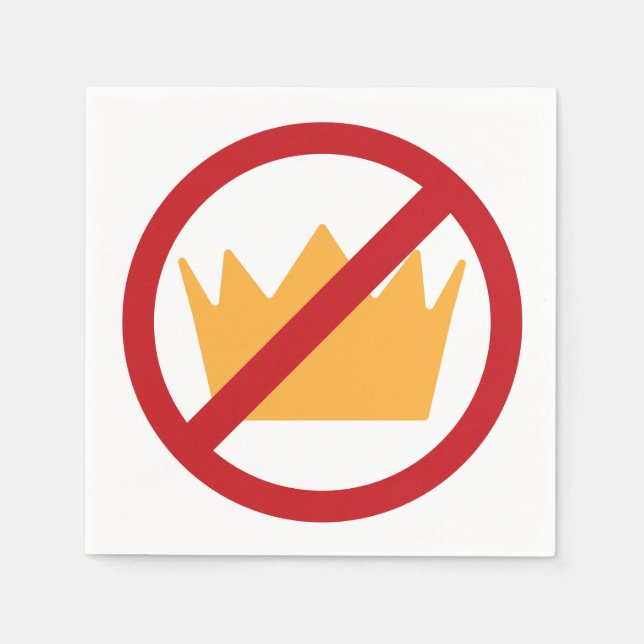 NO KINGS! Anti-Trump Napkins (Front)