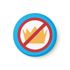 NO KINGS! Anti-Trump Pro-democracy Blue Magnet