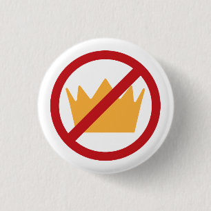 NO KINGS! Anti-Trump Pro-democracy Button