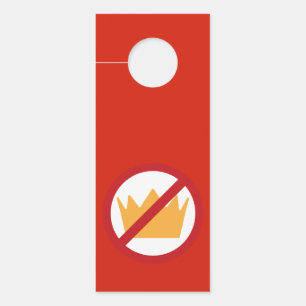 NO KINGS! Anti-Trump Red Door Hanger