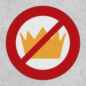 NO KINGS! Anti-Trump Red Patch