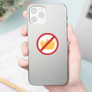 NO KINGS! Anti-Trump  Sticker