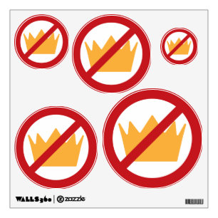 NO KINGS! Anti-Trump Wall Decal