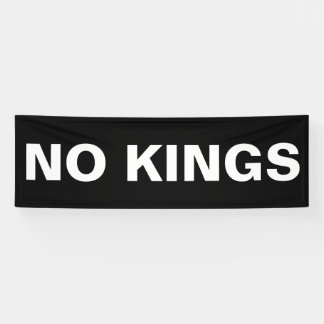 No Kings bold political protest Banner