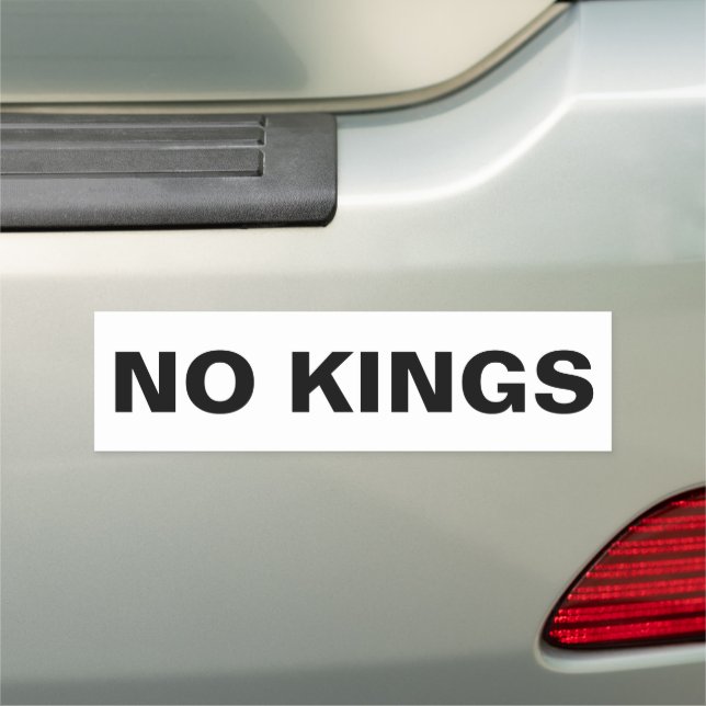 No Kings bold protest Car Magnet (In Situ)