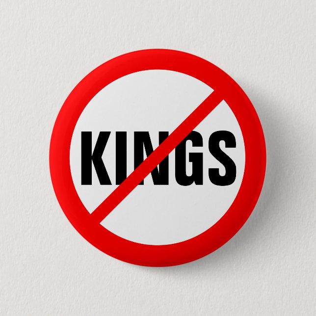 "NO KINGS" BUTTON (Front)