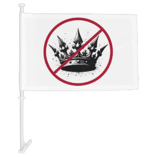 No Kings Car Flag