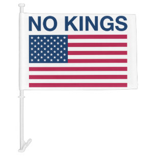 NO KINGS! CAR FLAG