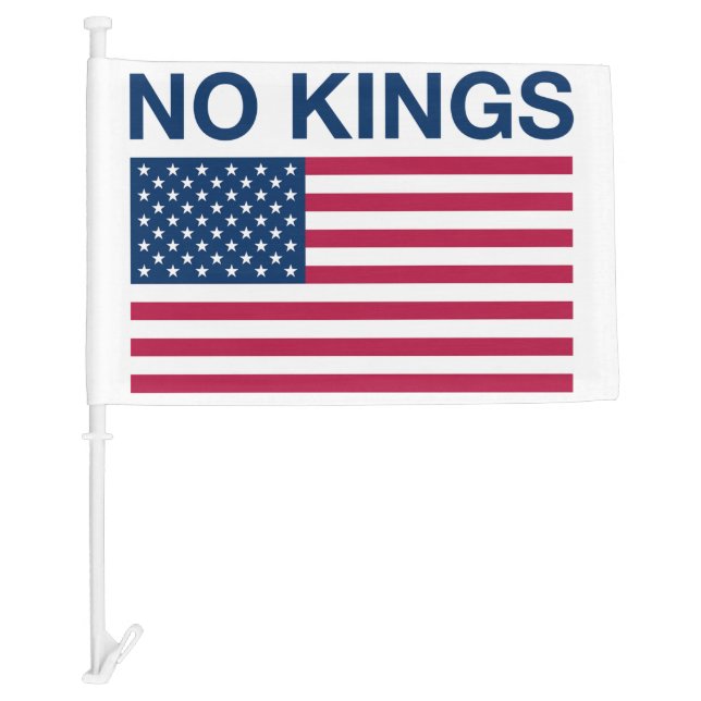 NO KINGS! CAR FLAG (Front)