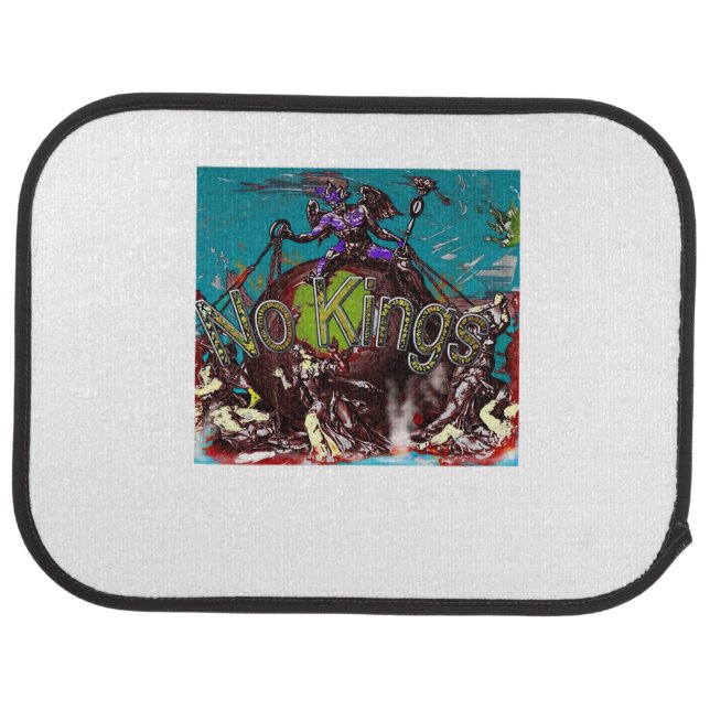 No Kings Classic Modern Minimal Style Car Floor Mat (Rear)