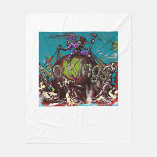 No Kings Classic Modern Minimal Style Fleece Blanket