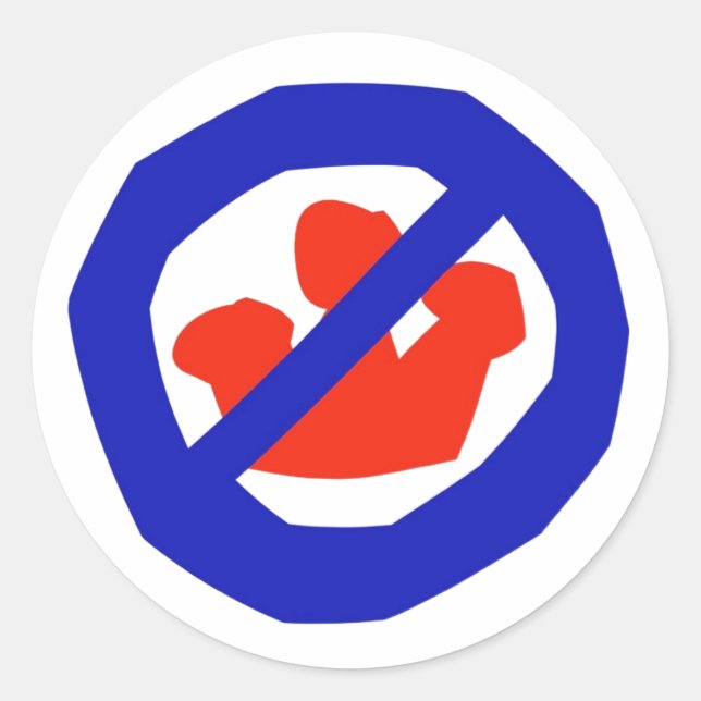 NO KINGS CLASSIC ROUND STICKER (Front)