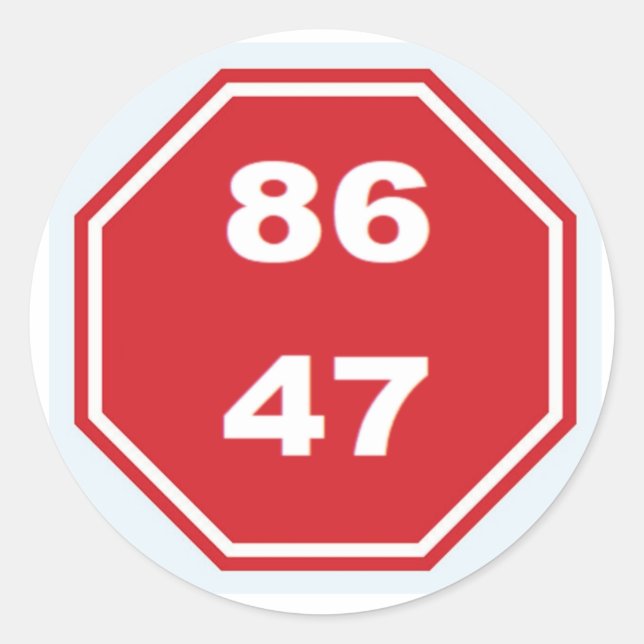 NO KINGS CLASSIC ROUND STICKER (Front)