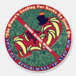No Kings Clown Banana Golf Shoe Round Protest Sign