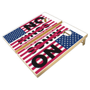 "NO kings" Cornhole Set