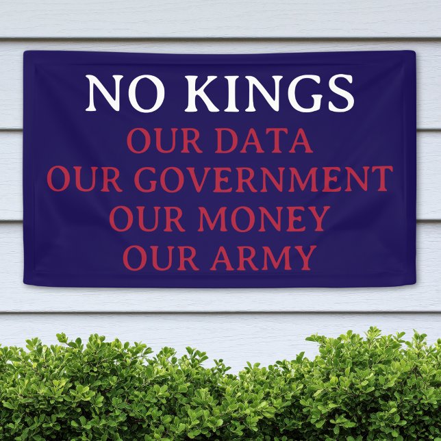 NO KINGS CUSTOM PROTEST BANNER (Creator Uploaded)