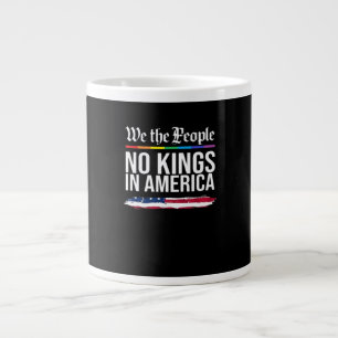 No Kings Day Classic Patriotic Style Giant Coffee Mug