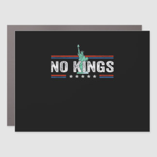 No Kings Day Retro Classic Design Car Magnet