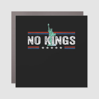 No Kings Day Retro Classic Design Car Magnet