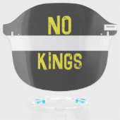 NO KINGS FACE SHIELD (Front w/Glasses)