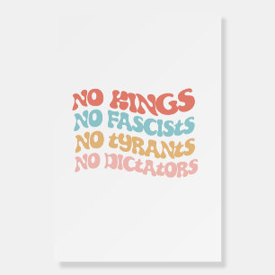 No Kings Fascists Tyrants Dictators Poster for Pro