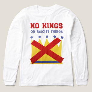 No Kings Fight Fascism Tri-Blend Shirt