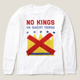 No Kings Fight Fascism Tri-Blend Shirt