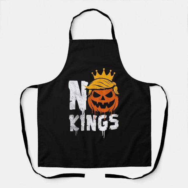 No Kings Halloween Apron (Front)