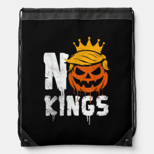 No Kings Halloween Drawstring Bag