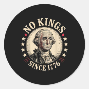 No Kings In America 1776 Classic Round Sticker