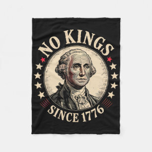 No Kings In America 1776  Fleece Blanket