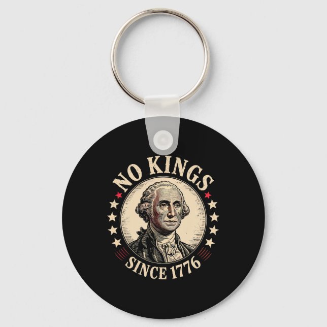 No Kings In America 1776  Keychain (Front)
