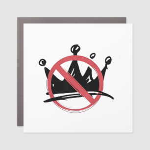 No Kings In America 2025 4th of July Car Magnet