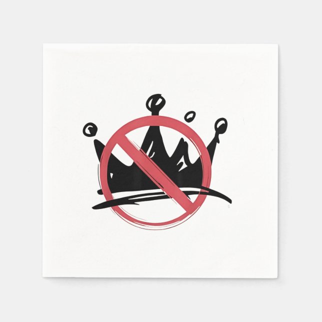 No Kings In America 2025 4th of July  Napkins (Front)