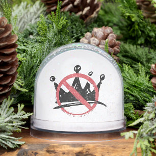 No Kings In America 2025 4th of July  Snow Globe