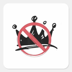 No Kings In America 2025 4th of July  Square Sticker