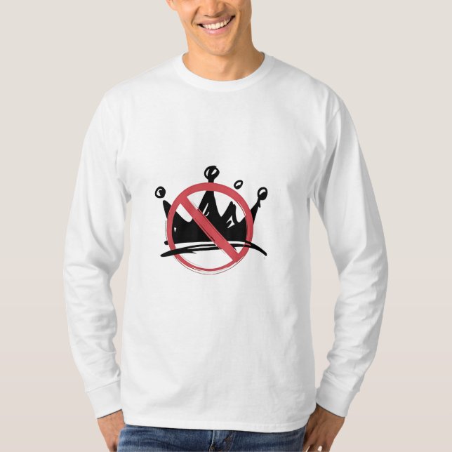 No Kings In America 2025 4th of July  T-Shirt (Front)